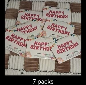 Amazon Pink Happy Birthday Balloons (7 Packs)